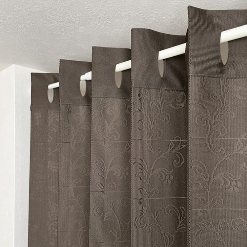 アコーディオンカーテン ダークブラウン