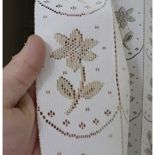 アコーディオンカーテン 小花柄 アイボリー