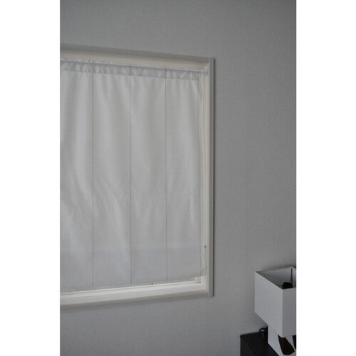 レースカーテン 小窓 UVカット ストライプ