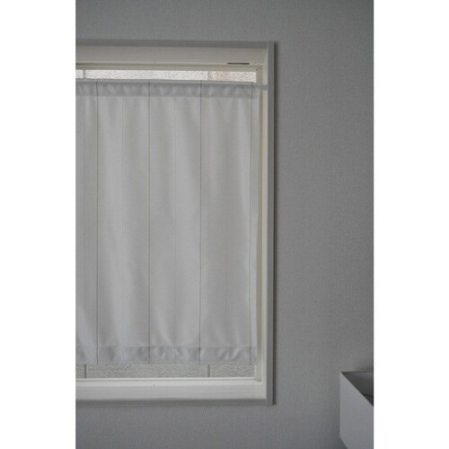 レースカーテン 小窓 UVカット ストライプ