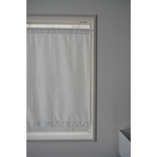 レースカーテン 小窓 UVカット ストライプ