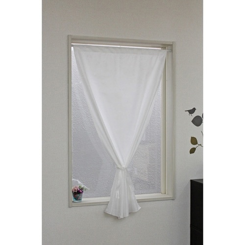 レースカーテン 小窓 UVカット バラ