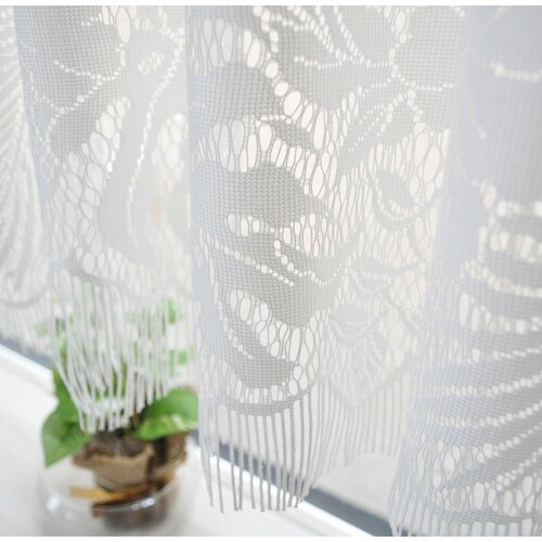 レースカーテン カフェカーテン ホワイト