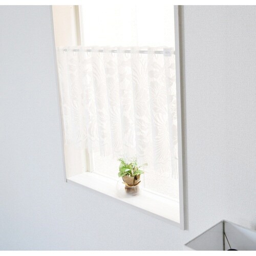 レースカーテン カフェカーテン ホワイト