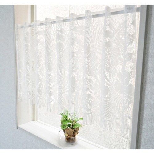 レースカーテン カフェカーテン ホワイト