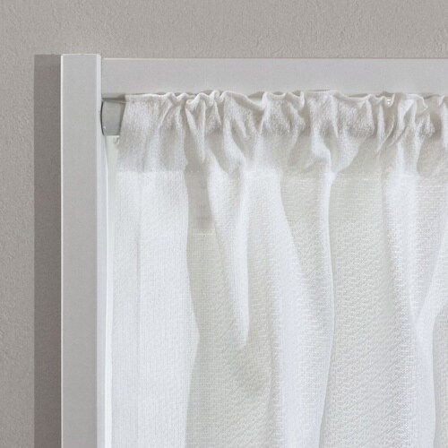 レースカーテン 小窓 フリル付き