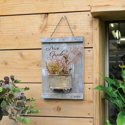 プランター 壁掛け メッシュカート