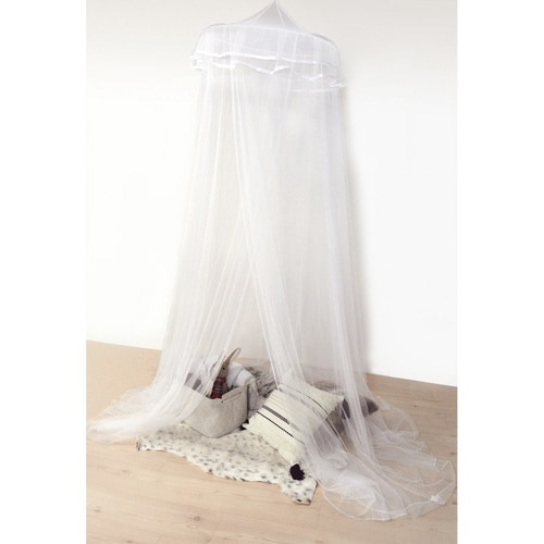 天蓋 スリーピングカーテン 蚊帳 ホワイト