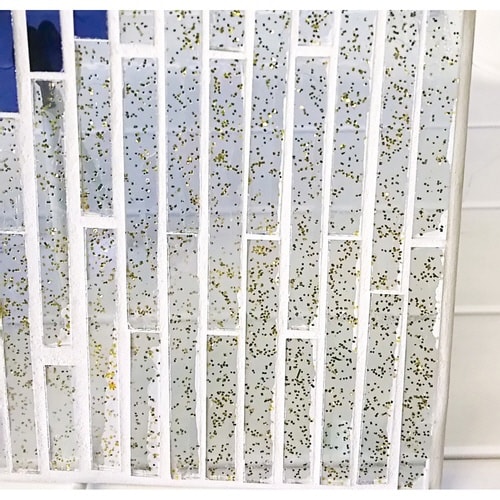 ガラスプレート 20×20cm モザイク SA