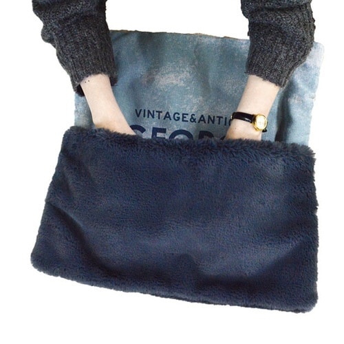 クッションカバー 45×45cm ブルー