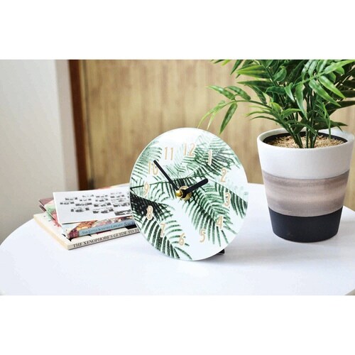 置き時計 エクラク デスククロック リーフ