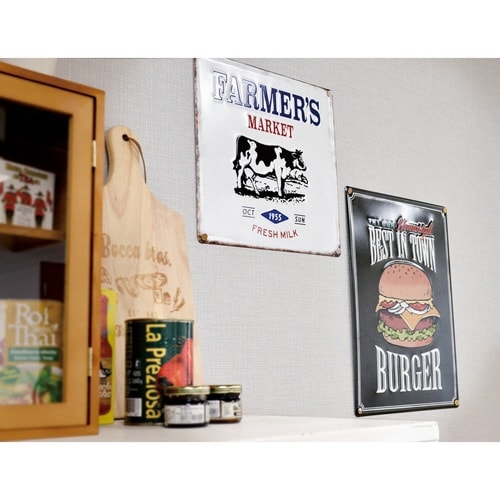 サインボード ミルク M メタル