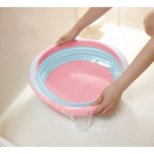 バケツ 折りたたみ 12L ソフトタブ ブルー