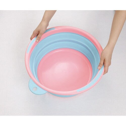 バケツ 折りたたみ 12L ソフトタブ ブルー