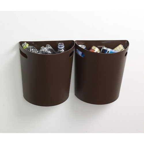 ゴミ箱 壁掛けダストボックス 9L ブラウン