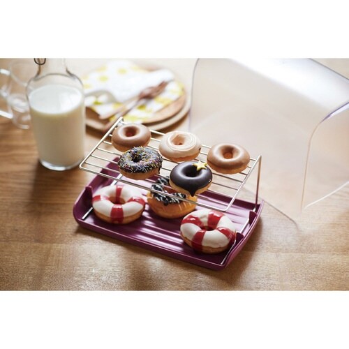 ブレッドケース ラック付き 食パン2斤 ピンク