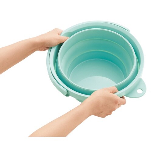 バケツ 折りたたみ 8L ミントグリーン