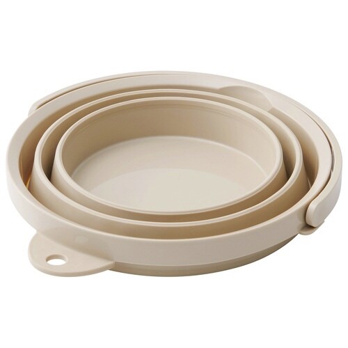 バケツ 折りたたみ 8L ソフトバケツ ベージュ