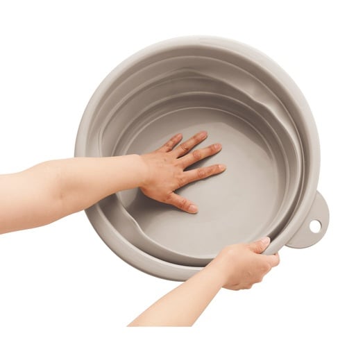 バケツ 折りたたみ 12L ソフトタブ ベージュ