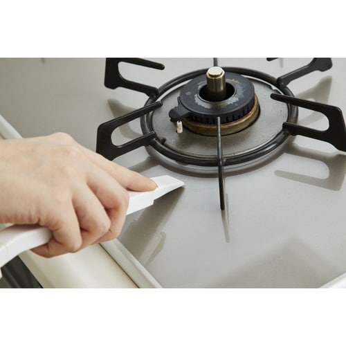 五徳 ブラシ ガスレンジブラシ スクレイパー付き