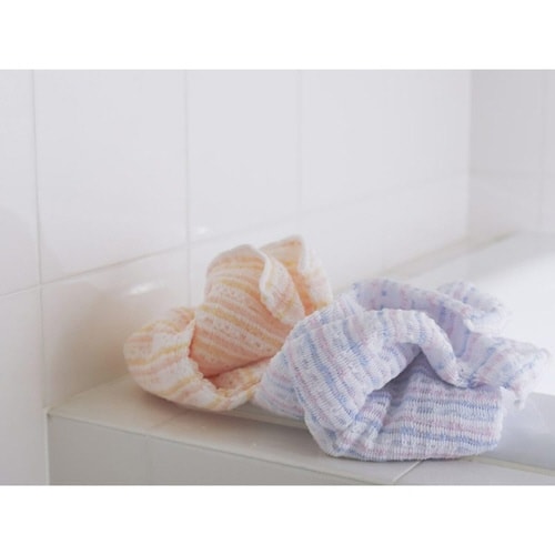 ボディタオル パーフェクトフィール ピンク×ブルー