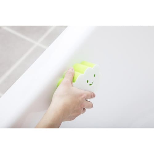 バススポンジ ペタッと貼りつく グリーン