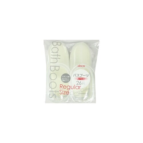 バスシューズ 約26cm クリアホワイト