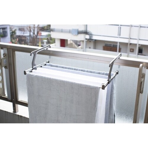 ランドリーラック 伸縮 伸縮ランドリーピンチ付き