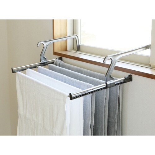 ランドリーラック 伸縮 伸縮ランドリーピンチ付き