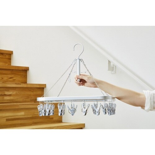 洗濯ハンガー 軽量アルミハンガー 角ハンガー