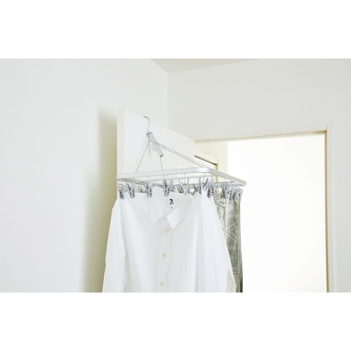 洗濯ハンガー 軽量アルミハンガー 角ハンガー