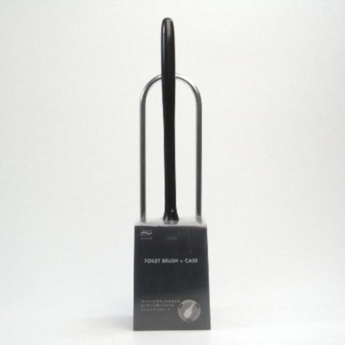 トイレブラシ カスケット ケース付き ブラック
