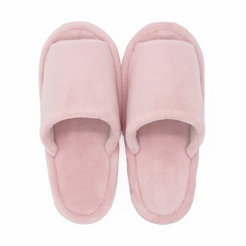 スリッパ マイクロファイバー 外縫い ライトピンク