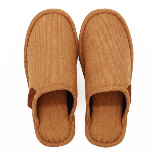 スリッパ コーデュロイ オレンジ(M)