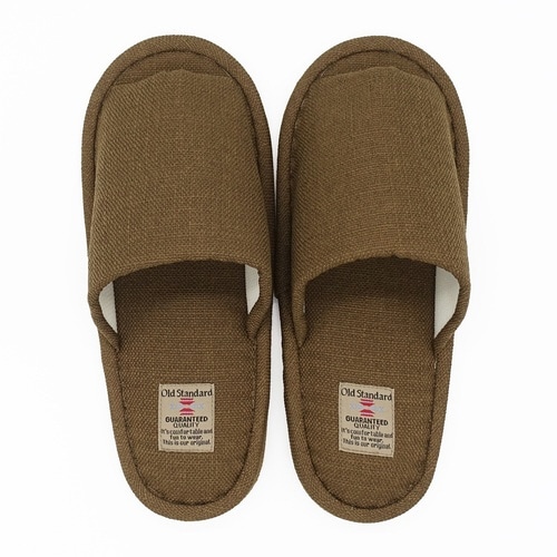 スリッパ オールドスタンダード外縫い ブラウン