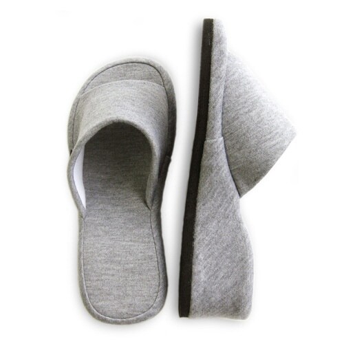 スリッパ With ヒール グレー