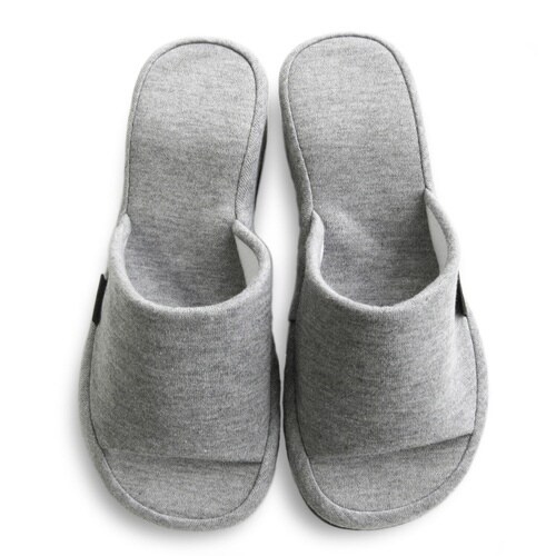 スリッパ With ヒール グレー