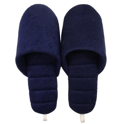 スリッパ 25から27.5cm L ネイビー