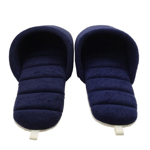 スリッパ 25から27.5cm L ネイビー