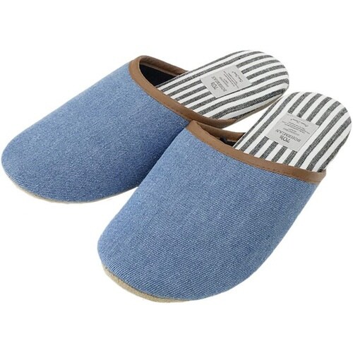 スリッパ bohemian デニムソフト ブルー