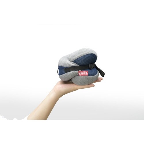 低反発ピロー かるラクーン クッション 杢グレー