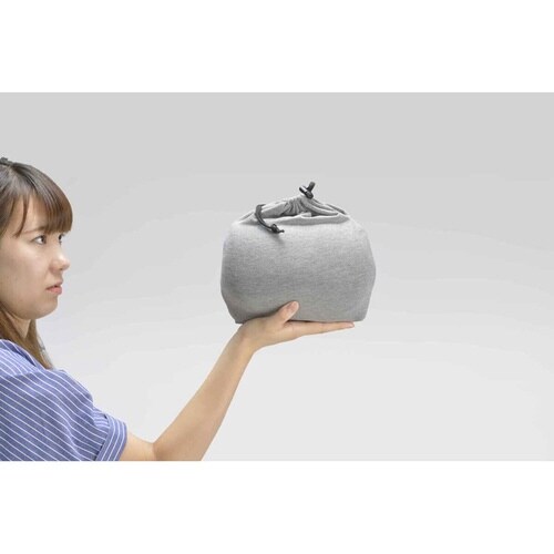 低反発クッション 腰ラクーン クッション 杢グレー