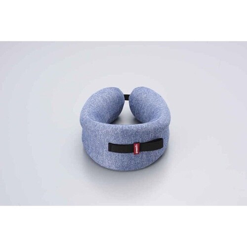 低反発ネックピロー かるラクーン ライトブルー