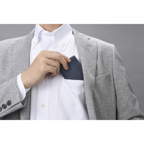 エコバッグ 名刺サイズ 折り畳み ネイビー