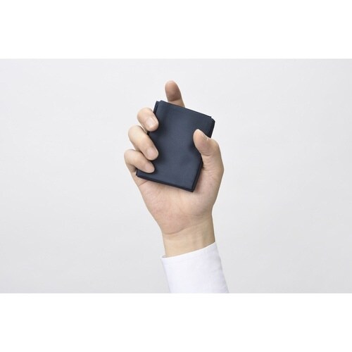 エコバッグ 名刺サイズ 折り畳み ネイビー