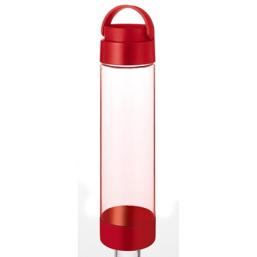 水筒 550ml クリアボトル レッド