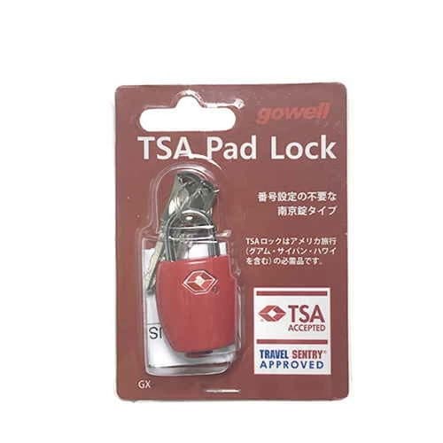 南京錠 キーロック TSA南京錠GX レッド