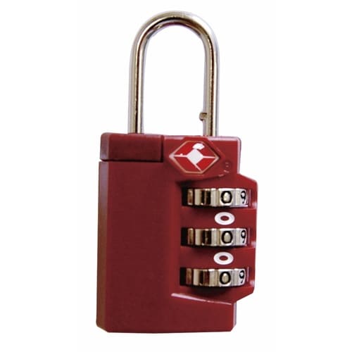 ダイヤル南京錠 ダイヤル式 レッド
