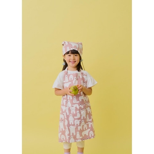 エプロン コニー2 キッズエプロン ピンク