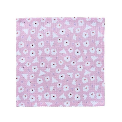 キッチンクロス 2枚入 綿100% 正方形 ピンク